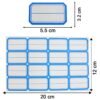 BlueSingleSticker-size.jpg Self-Adhesive Label Stickers – Durable Rectangular Sheets for Organizing