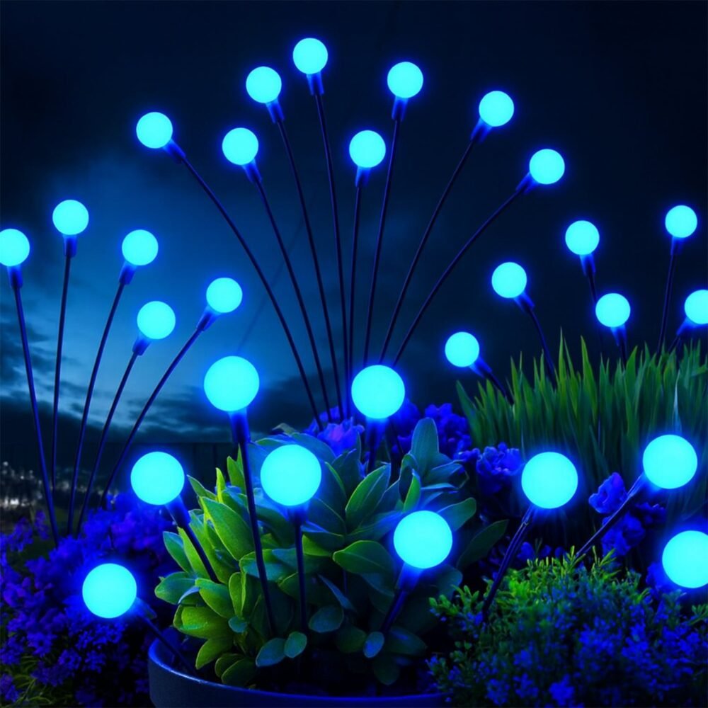 BlueSolarLight-02.jpg Solar LED Fiber Optic Garden Light – Waterproof Outdoor Decor