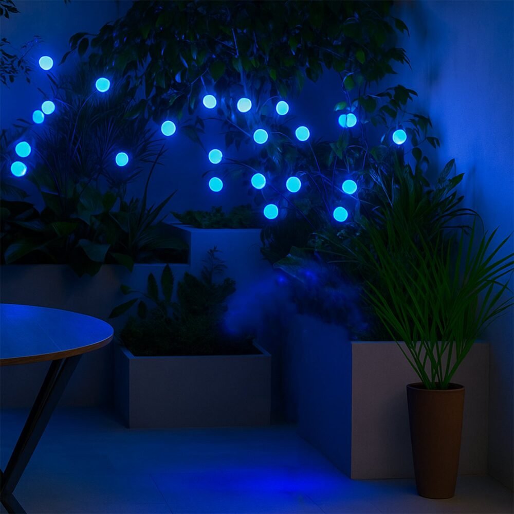 BlueSolarLight-03.jpg Solar LED Fiber Optic Garden Light – Waterproof Outdoor Decor