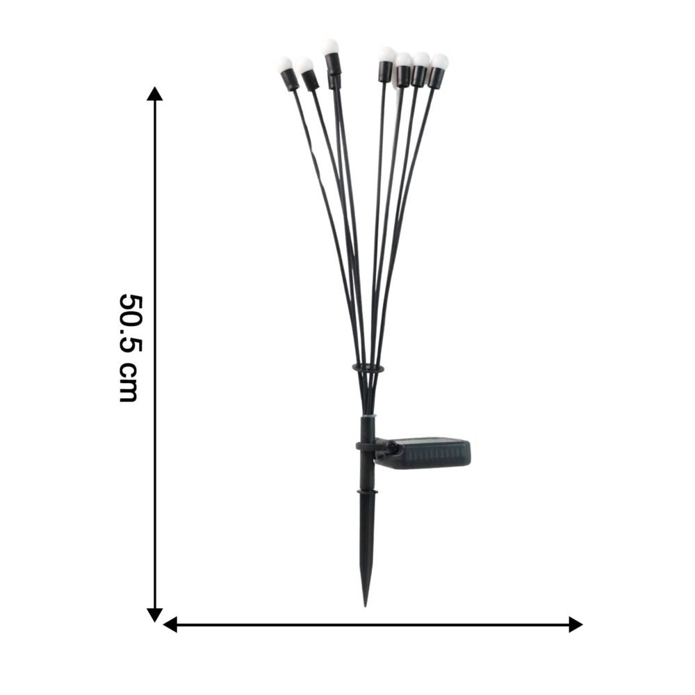 BlueSolarLight-size.jpg Solar LED Fiber Optic Garden Light – Waterproof Outdoor Decor
