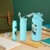 Risk Taker Printed Water Bottle Set – Leakproof & Durable 3-Pc Combo