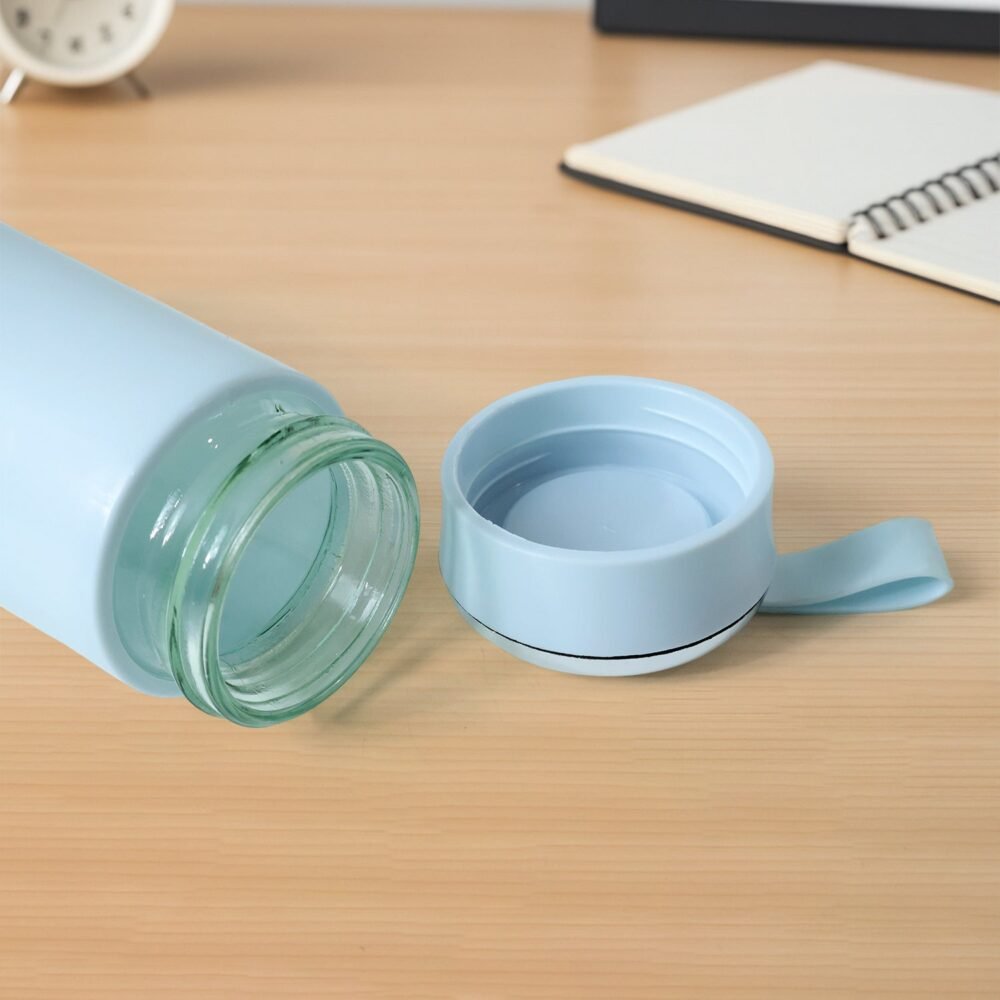 Glass Water Bottle – 400 ML Leak Proof Reusable Design