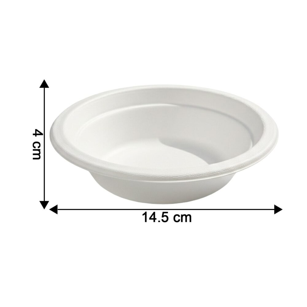Disposable Food Serving Bowl Set – 360ml Capacity, 10 Pieces