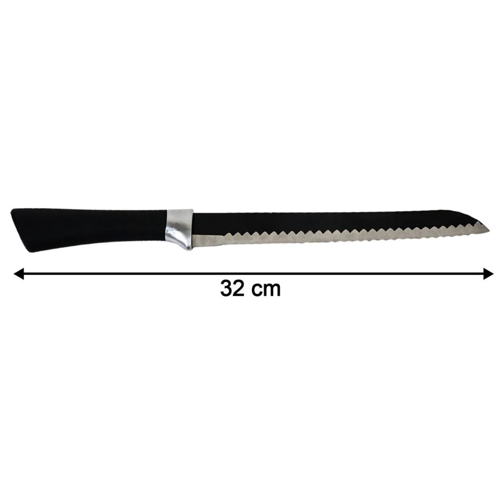 Serrated Bread Knife 32 cm – Ergonomic Grip for Smooth Slicing