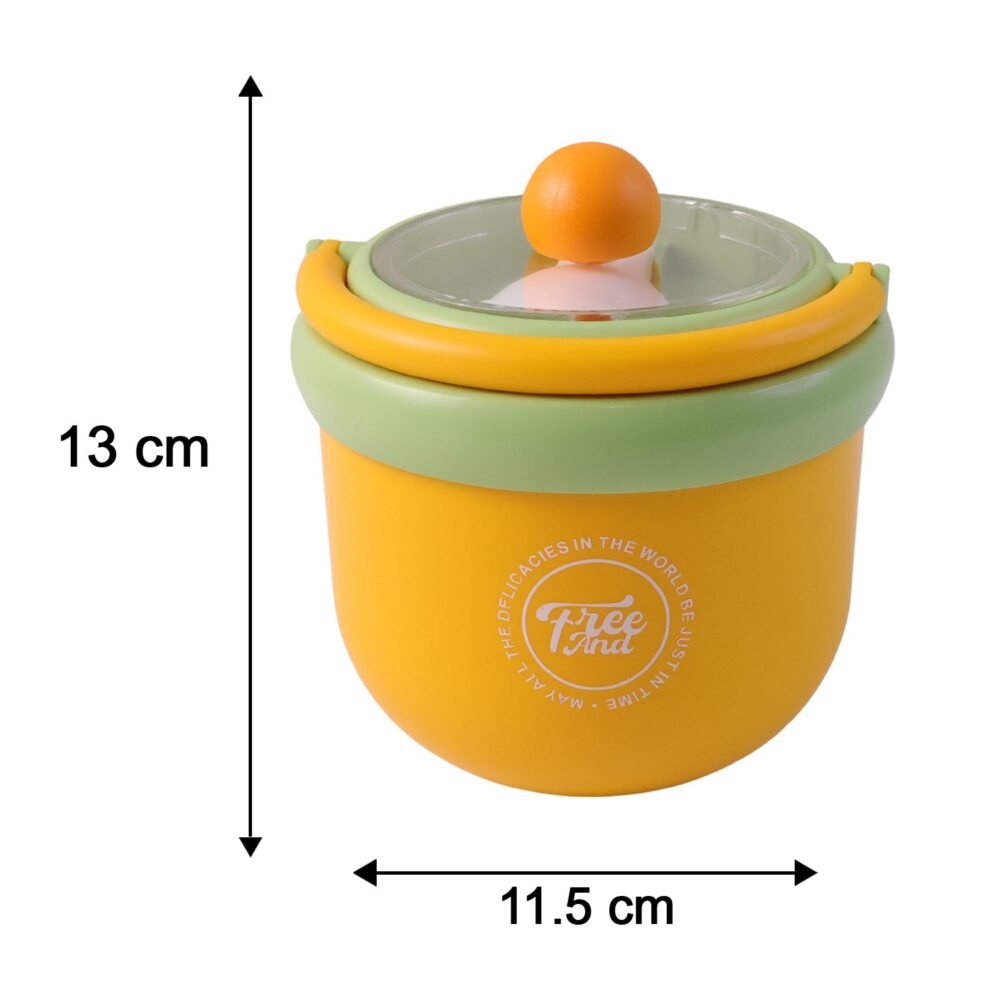 Breakfastcup-size.jpg Leak-Proof Stainless Steel Lunch Box – Secure & Durable Design