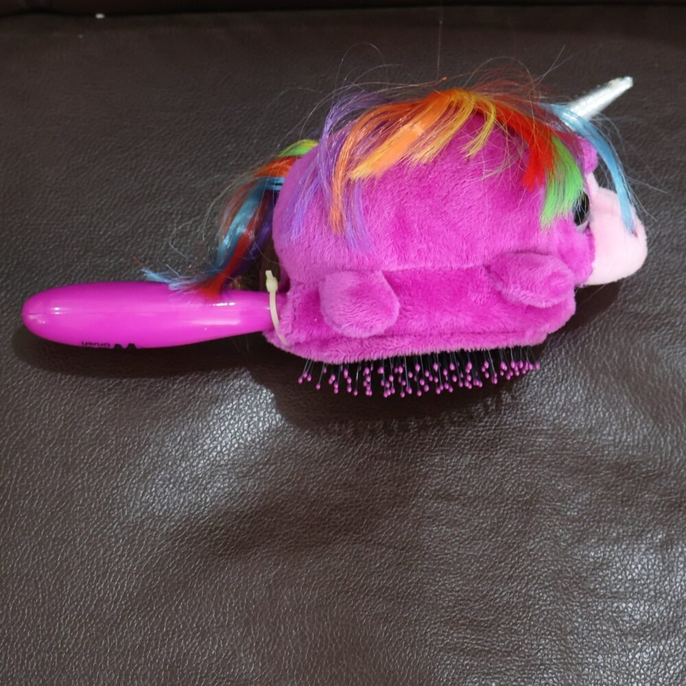Kids Unicorn Hair Brush – Soft Detangling Plush for Gentle Grooming