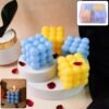 BubbleCandleCube-WOSKU-01.jpg Cube Candles – Colorful Decorative Wax Set of 4
