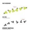 Plastic Shuttlecock – Durable & Consistent Flight (6 Pcs Set)