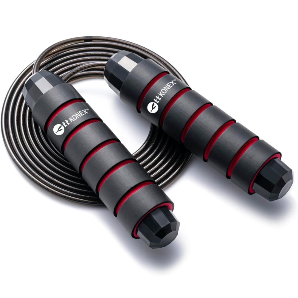 CLS-826-RED-01.jpg High-Speed Skipping Rope – Comfortable Foam Handles, 3 Meter