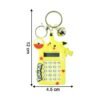 Calculator Keychain – Cute Yellow Cartoon Mini Digital Calculator