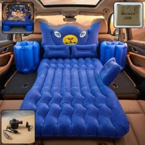 Inflatable Car Air Mattress Bed Set – Portable & Comfortable Sleep