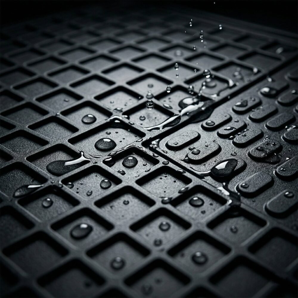 Heavy Duty Anti-Slip Rubber Car Foot Mat Set – Waterproof & Durable