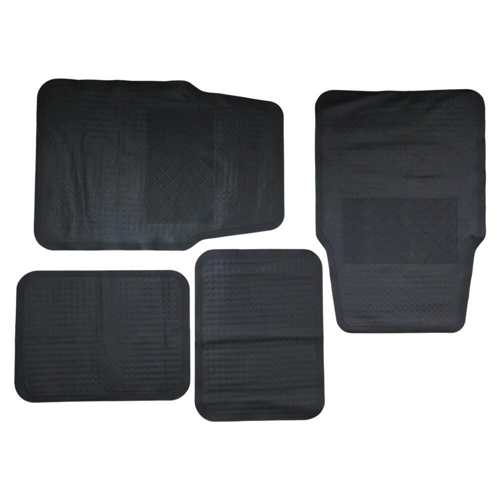 Heavy Duty Anti-Slip Rubber Car Foot Mat Set – Waterproof & Durable
