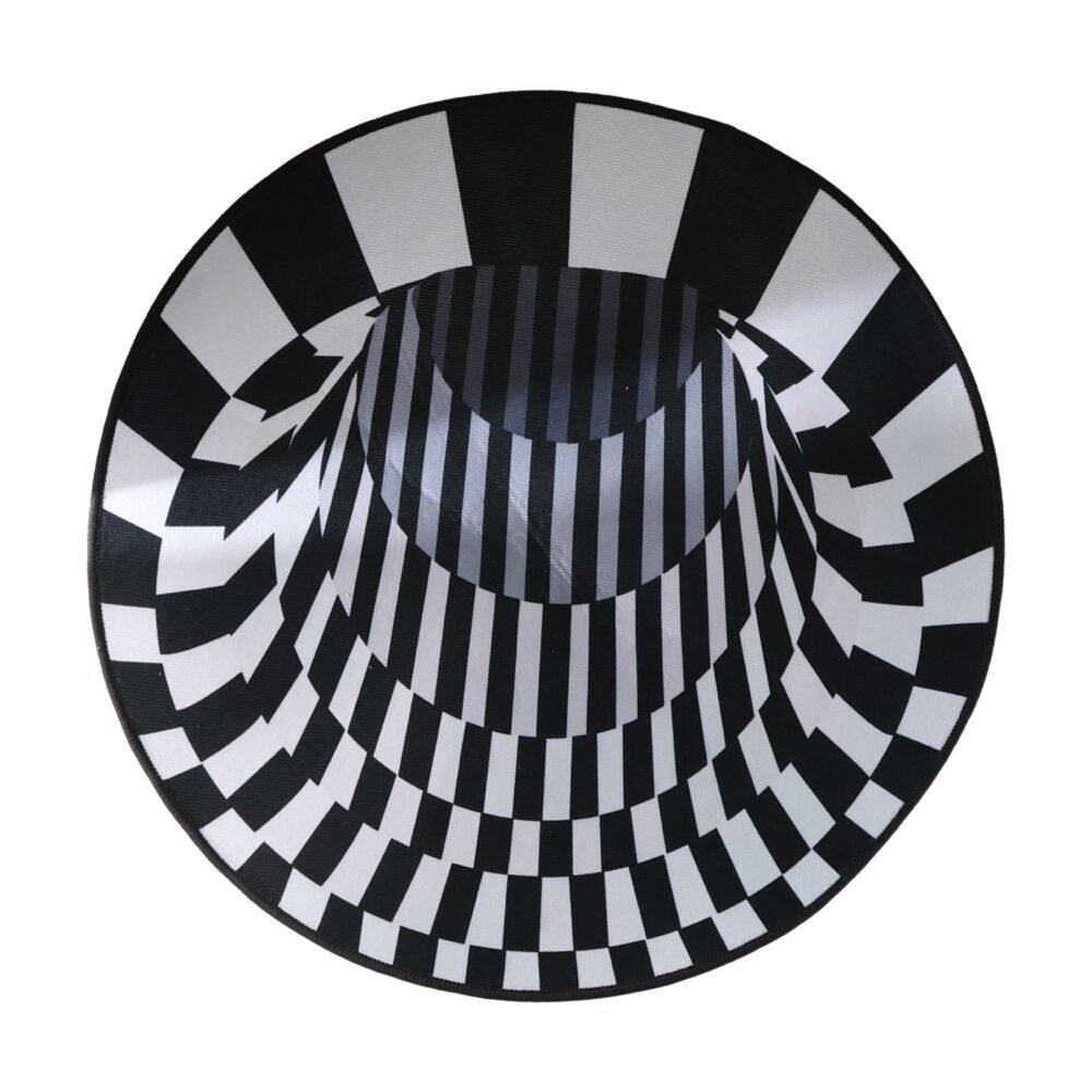 3D Optical Illusion Round Rug – Anti-Skid 60 cm Floor Mat