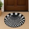 3D Optical Illusion Round Rug – Anti-Skid 60 cm Floor Mat