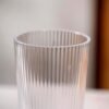 Plastic Glass Set – 6 Tall Ribbed 300ml Unbreakable Glasses