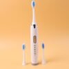 Electric Toothbrush Set – Rechargeable Sonic Cleaner with 3 Brush Heads