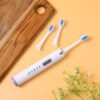 Electric Toothbrush Set – Rechargeable Sonic Cleaner with 3 Brush Heads