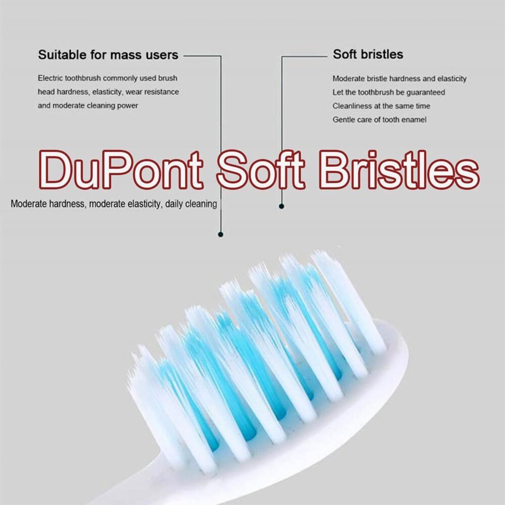 Electric Toothbrush Set – Rechargeable Sonic Cleaner with 3 Brush Heads