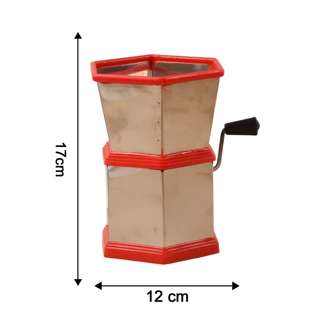 Chilli Cutter – Manual Hexa-Style Hand-Crank Vegetable Chopper