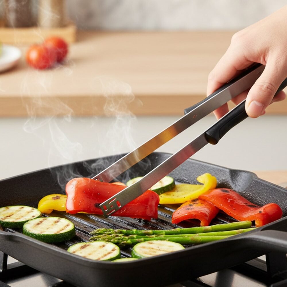 Stainless Steel Chimta – Strong Grip Kitchen Tongs for Cooking