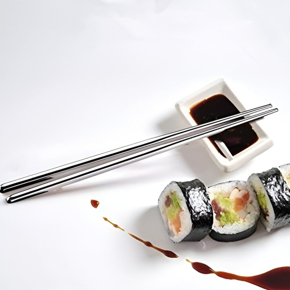 Stainless Steel Chopsticks – Premium Reusable Dining Set (2 Pc)
