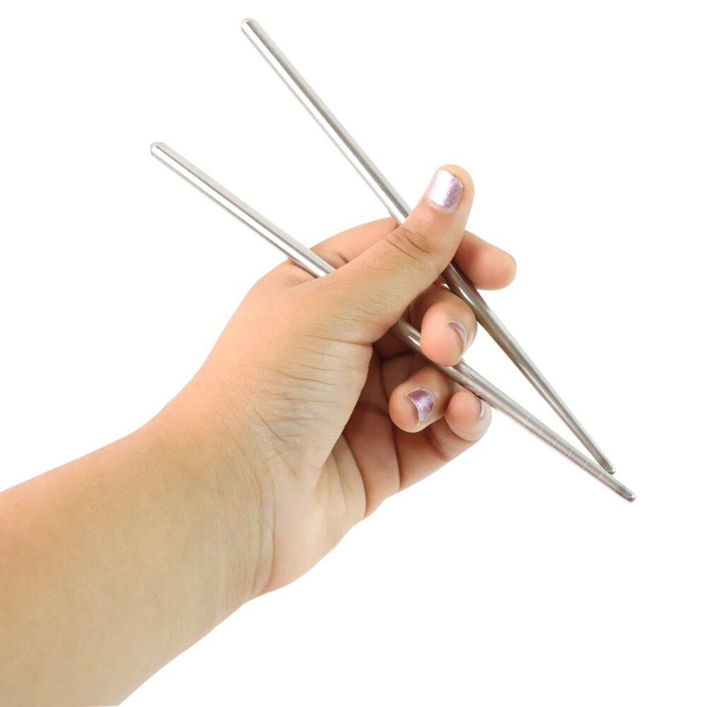 Stainless Steel Chopsticks – Premium Reusable Dining Set (2 Pc)