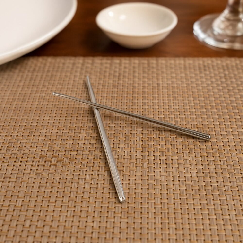 Stainless Steel Chopsticks – Premium Reusable Dining Set (2 Pc)