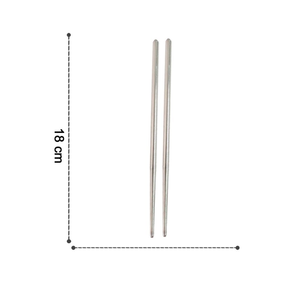 Stainless Steel Chopsticks – Premium Reusable Dining Set (2 Pc)