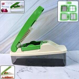 Vegetable Chopper – Quick Nicer Dicer with 4 Stainless Blades
