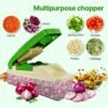 Vegetable Chopper – Quick Nicer Dicer with 4 Stainless Blades