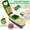 Vegetable Chopper – Quick Nicer Dicer with 4 Stainless Blades