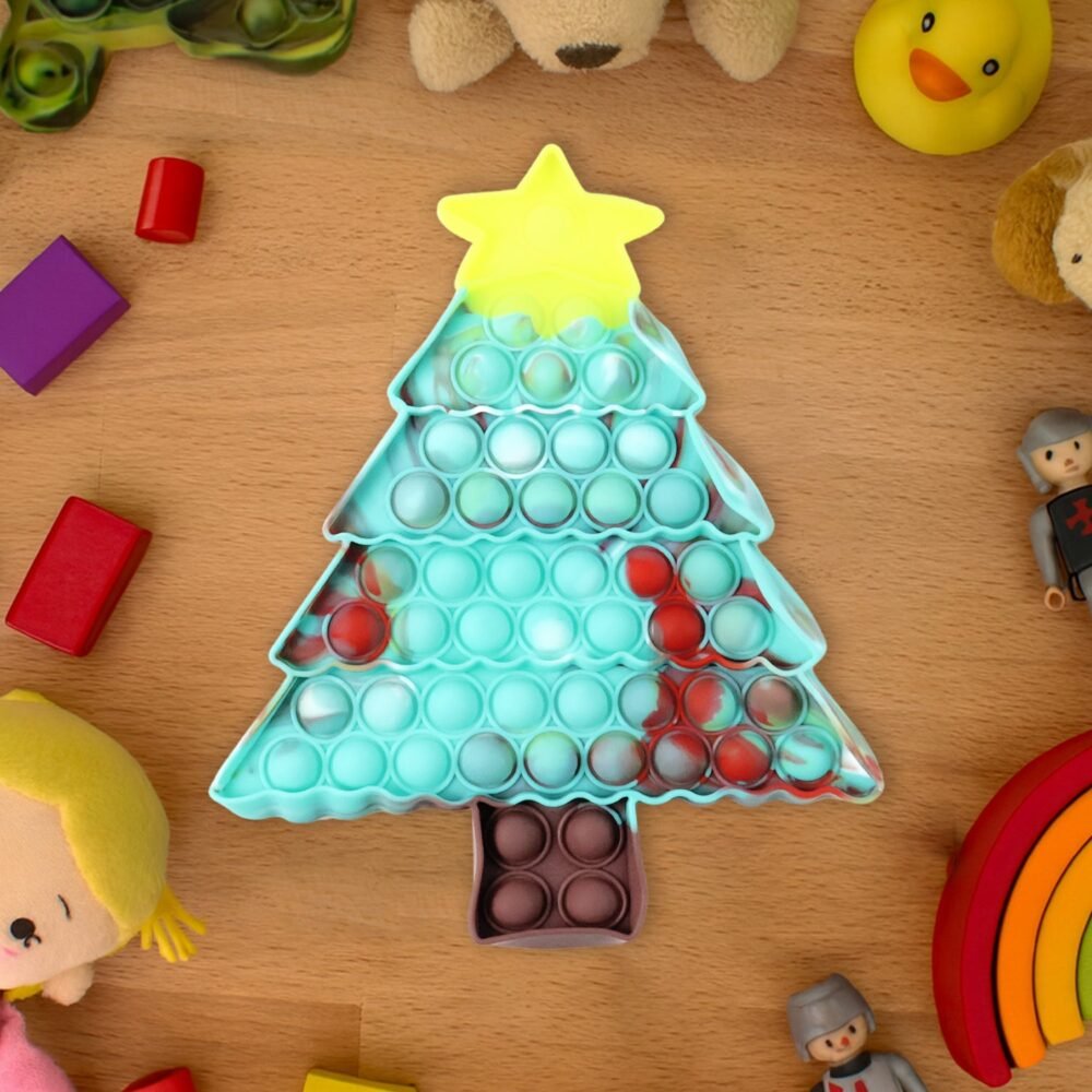 Silicone Pop It Fidget Toy – Premium Tree Shape Stress Relief