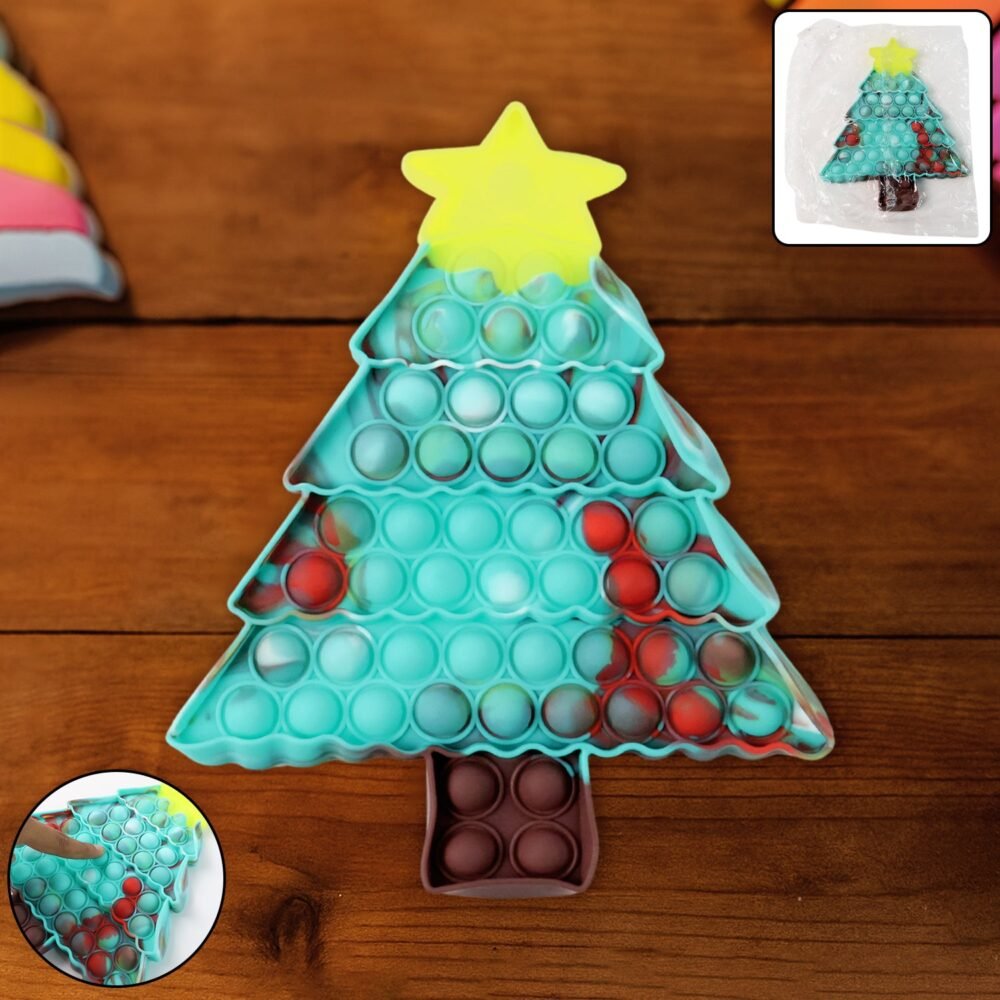 Silicone Pop It Fidget Toy – Premium Tree Shape Stress Relief