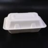 Clamshell-02.jpg Bagasse Clamshell Food Box – Eco-Friendly 9x6 Inch Disposable Set