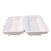 Clamshell-04.jpg Bagasse Clamshell Food Box – Eco-Friendly 9x6 Inch Disposable Set