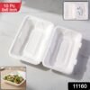 Clamshell-WSKU-01.jpg Bagasse Clamshell Food Box – Eco-Friendly 9x6 Inch Disposable Set