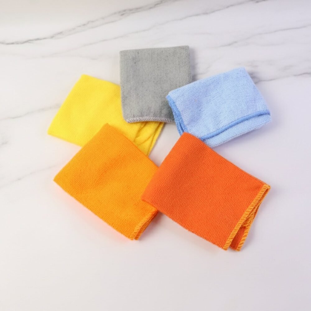 Microfiber Cleaning Cloth Set – Soft & Lint-Free 5pcs 30x30cm
