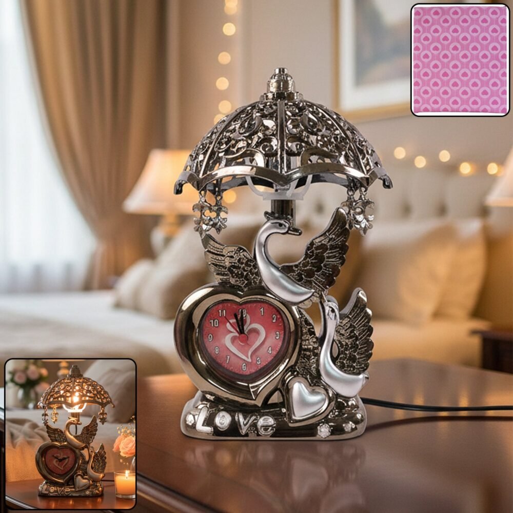 Swan Couple Decorative Table Lamp – Romantic Ambient Lighting