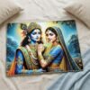 ColofulRadhaKrishna05-05.jpg Radha Krishna Wall Frame – Elegant Divine Home Decor