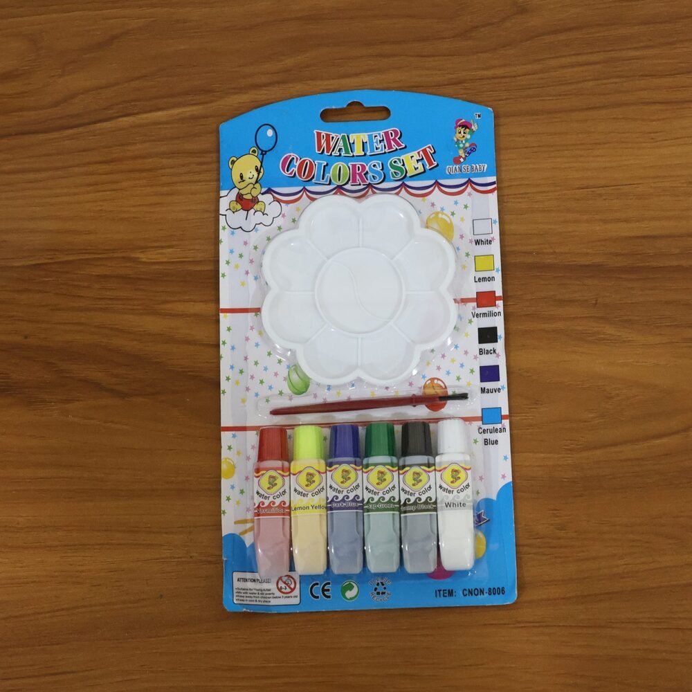 Color-kit-07.jpg Kids Water Colour Painting Set – Complete Art Kit with Brush & Palette