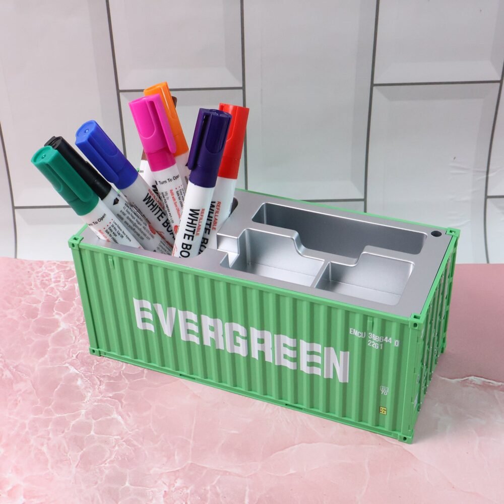 ContainerPenHolder-03.jpg Desk Organizer – Multi-Compartment Container-Style Storage Box