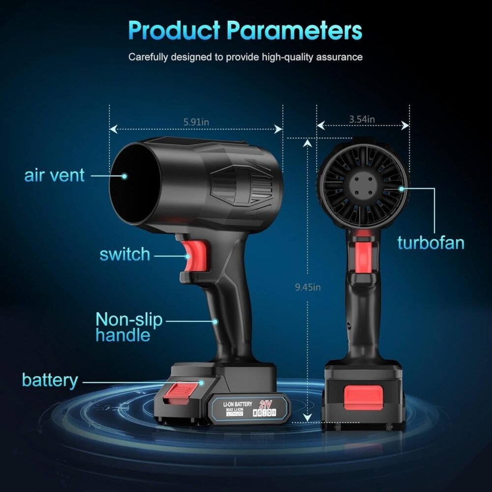 Cordless Leaf Blower – High Power & Rechargeable Battery