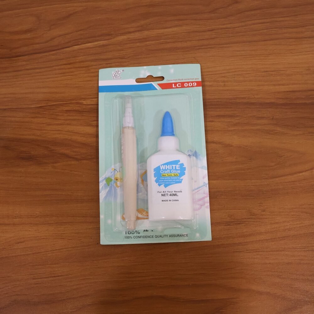 Multipurpose Craft Glue – Precision Adhesive & Correction Pen Set