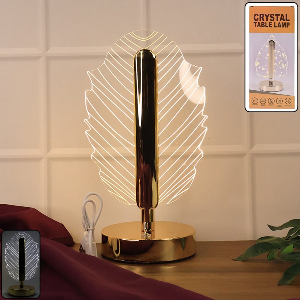 Crystal-Table-Lamp-01_119f6e06-8713-4dae-9b58-1e40a4f3f09b.jpg Leaf Shape Crystal Table Lamp – Elegant USB Charging LED Light