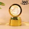Mahadev 3D Crystal Ball Night Light – Rotating LED Decorative Lamp