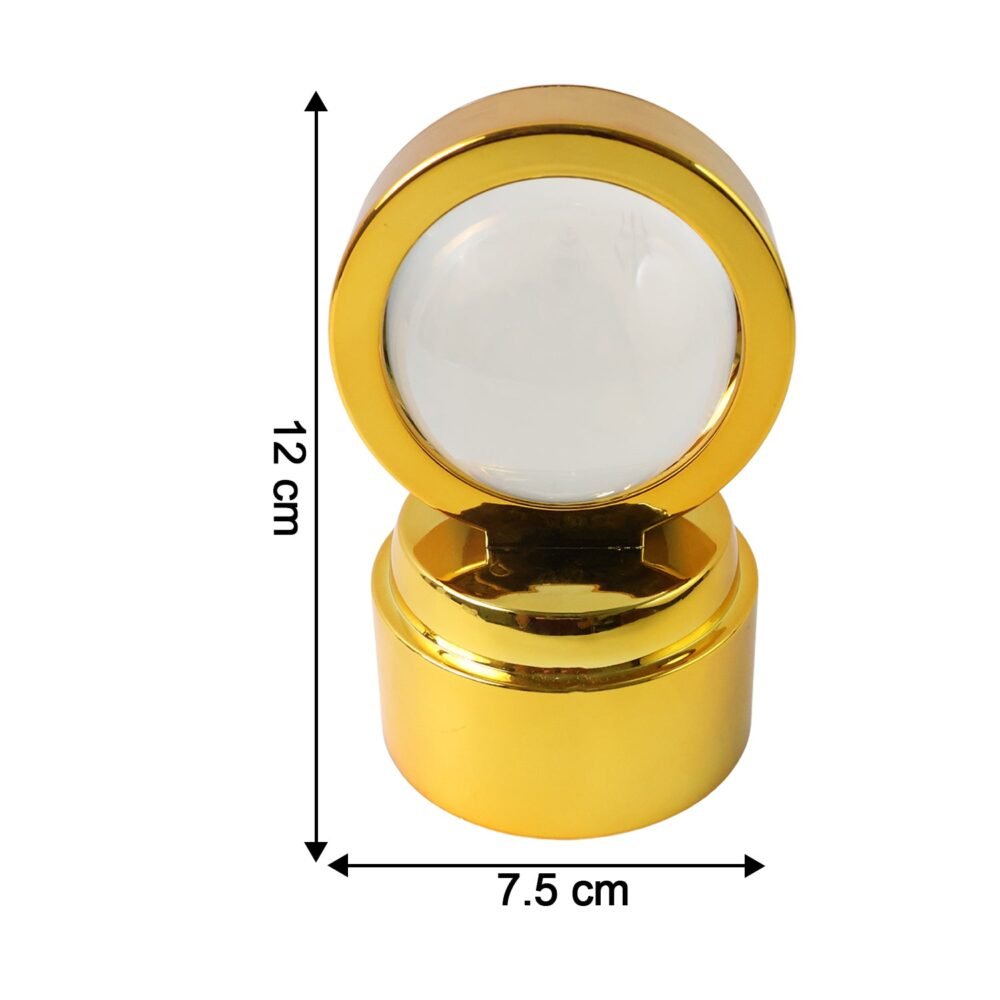 Mahadev 3D Crystal Ball Night Light – Rotating LED Decorative Lamp