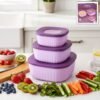 Crystal-container-01.jpg Food Storage Container Set – Leak-Resistant, Stackable 3-Piece