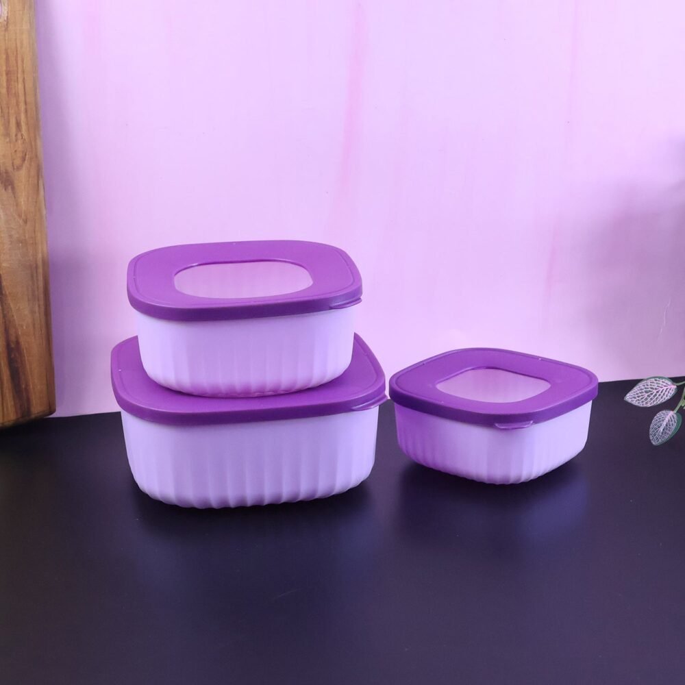 Crystal-container-03.jpg Food Storage Container Set – Leak-Resistant, Stackable 3-Piece