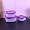 Crystal-container-03.jpg Food Storage Container Set – Leak-Resistant, Stackable 3-Piece